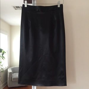 Dolce & Gabbana black satin skirt size 40